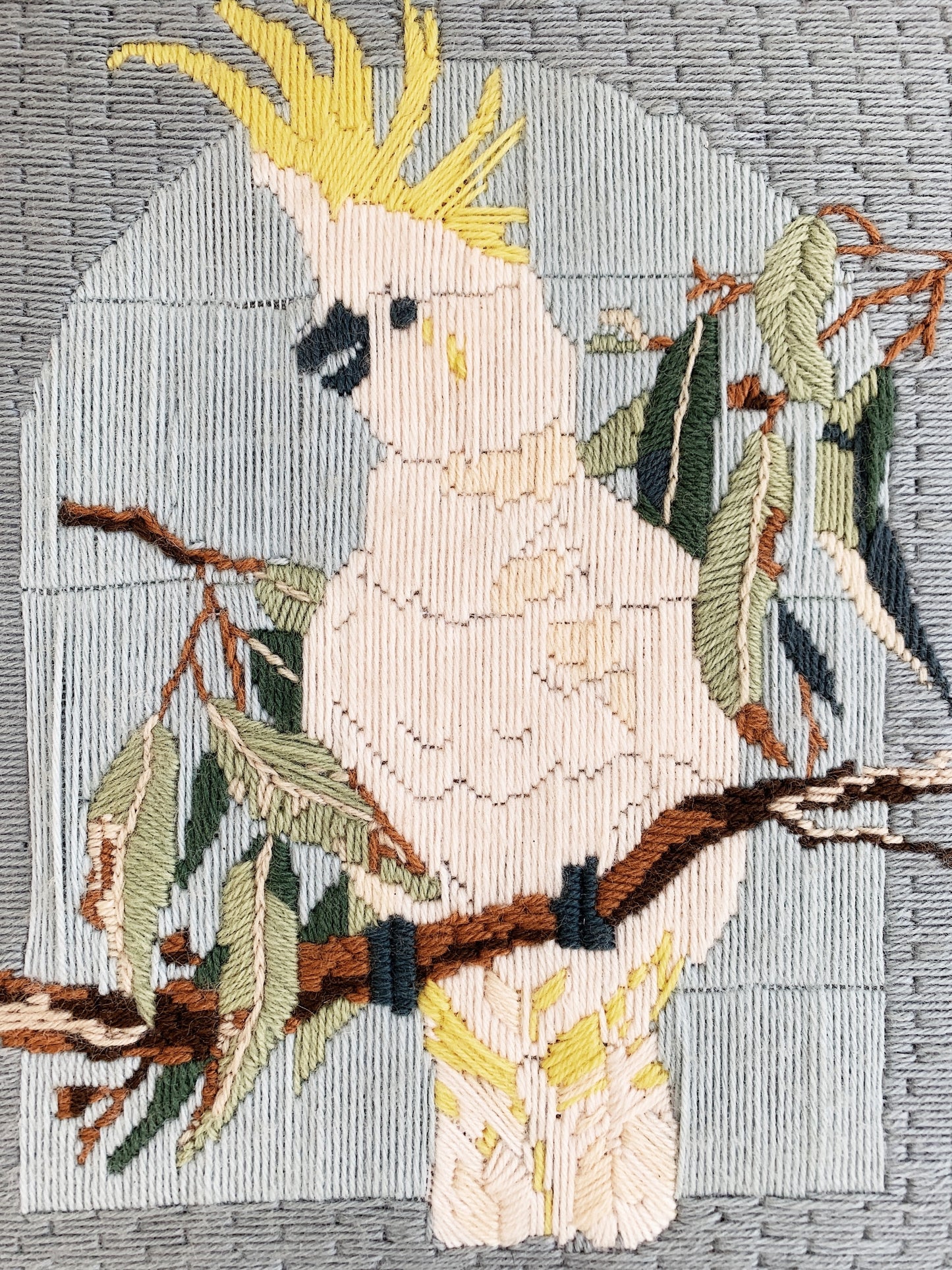 Vintage "Laughing Cockatoo" Cross Stitch