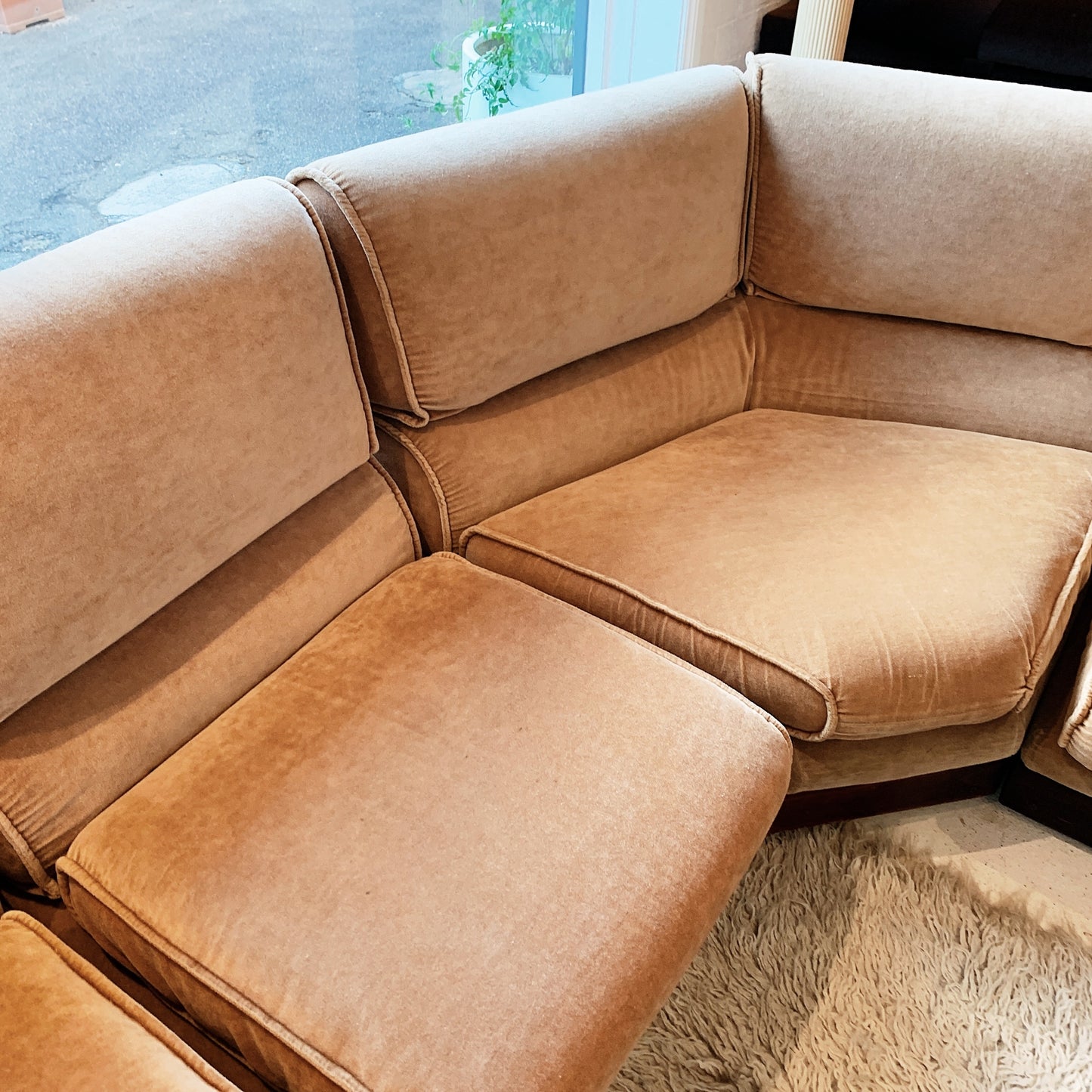 Vintage McCann Furniture Modular Velour Lounge