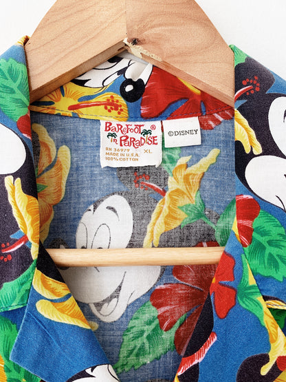 Vintage Mickey & Minnie Disneyland Aloha Shirt