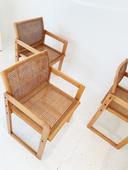 Vintage Modernist Custom Extendable Dining Table & Chairs