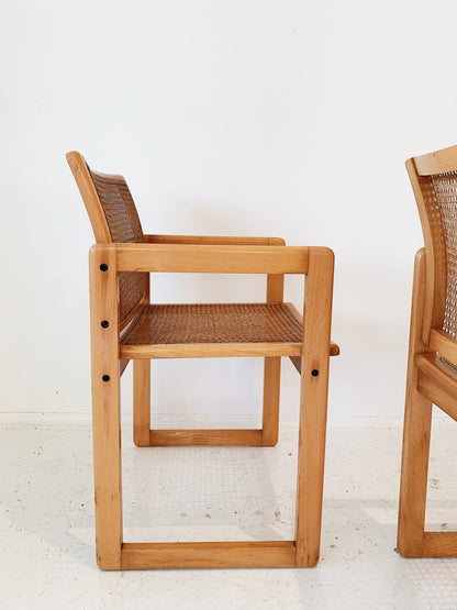 Vintage Modernist Custom Extendable Dining Table & Chairs