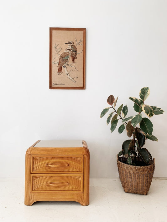 Vintage Pencil Reed Nightstand