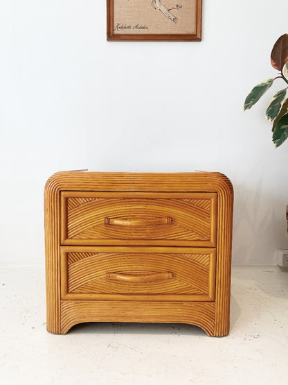 Vintage Pencil Reed Nightstand