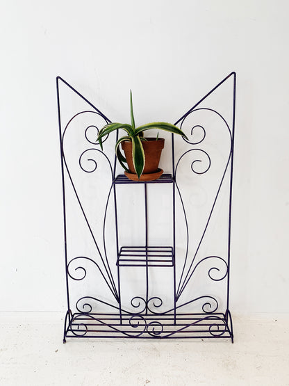 Vintage Purple People Eater Plant Stand