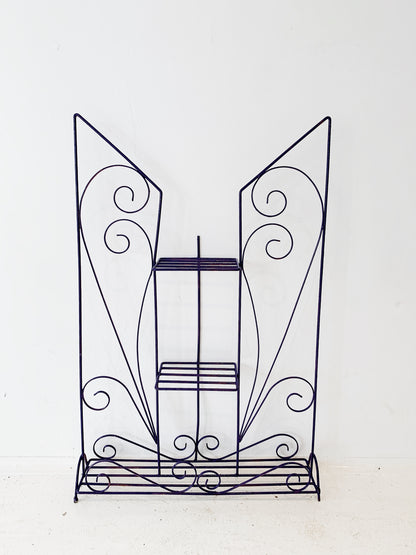 Vintage Purple People Eater Plant Stand