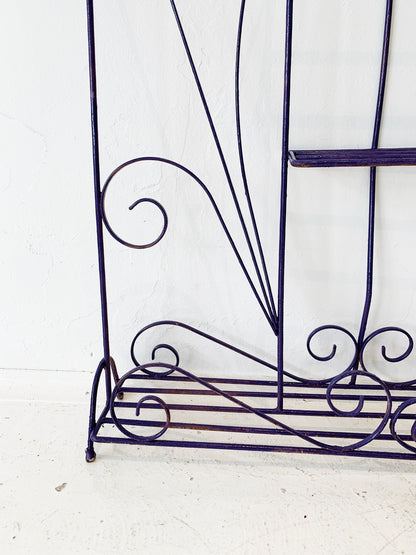 Vintage Purple People Eater Plant Stand