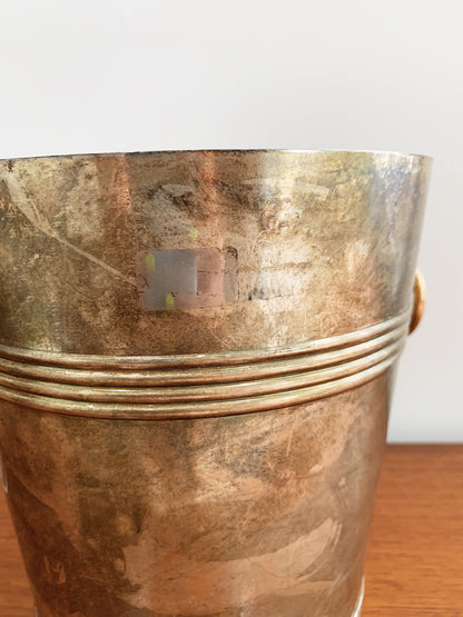 Silver & Gold Plated Brass Champagne Ice Bucket