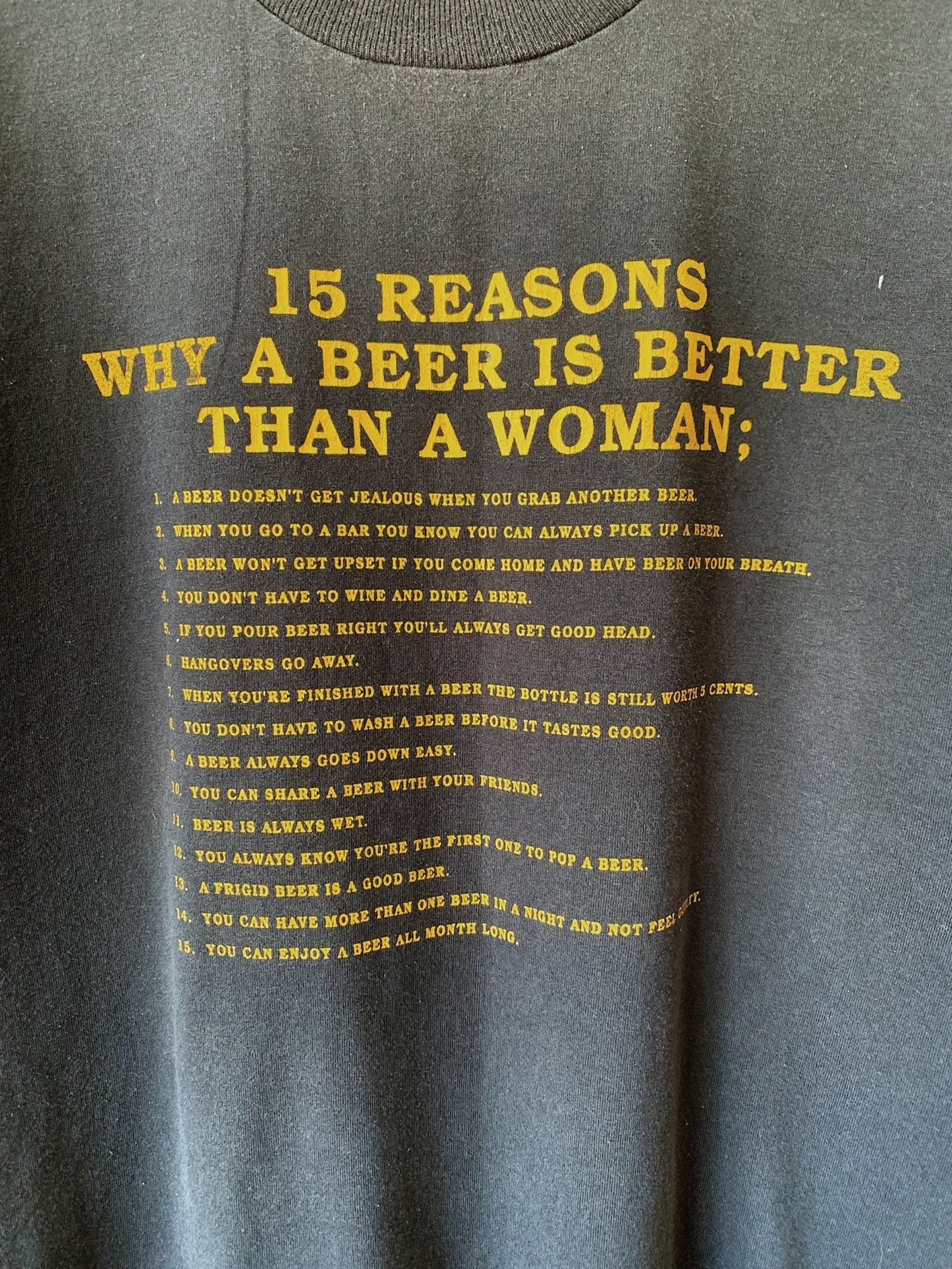 Vintage 15 Reasons Beer Tee