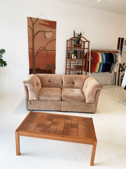 Vintage Tile-top Coffee Table