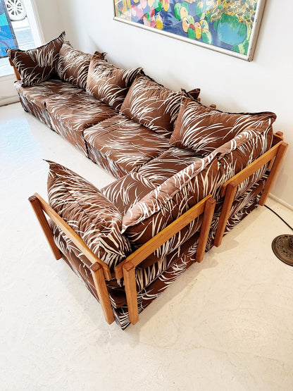 Vintage Tropical Rush Modular Sofa