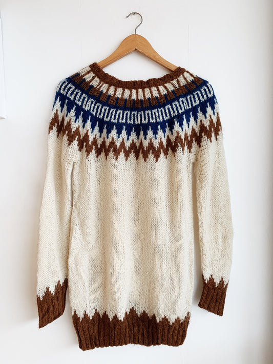 Vintage Wool Blend World Knit